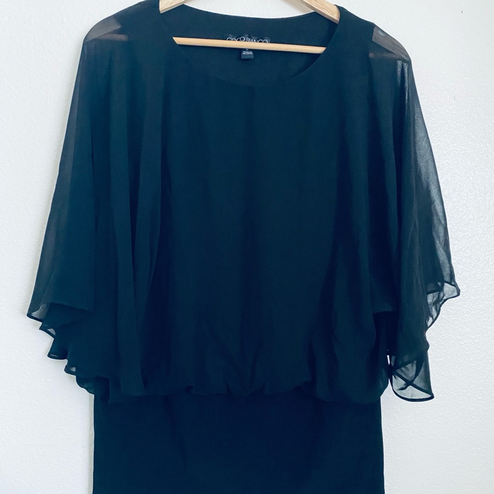Coco Bianco Black Sheer Blouse - Picture 5 of 10